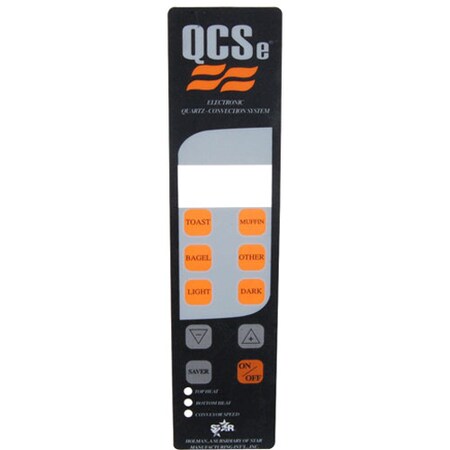 Star Manufacturing Label, Control Panel , Qcse 2M-201813